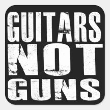 Guitares et non armes à feu Stickers