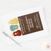 Guitares Étiquette de vin - Brown (750ml) (Enveloppe)