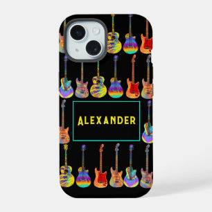 Guitares Motif d'art pop psychédélique funky Ajout