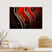 Guitares : Prenez votre sélection 36 x 24 Poster (Cuisine)