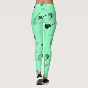 Guitares Rock Aqua couleur Leggings