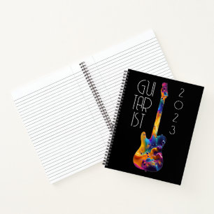 GUITARIST 2023 COLORFUL GUITAR BAND GIFT NOTITIEBOEK