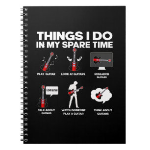 Guitarist Addicted Guitarist Music Birthday Notitieboek