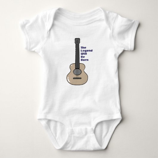 Guitarist baby romper (Voorkant)