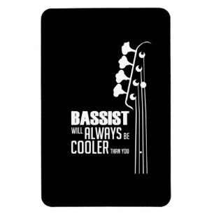 Guitarist Bassige zal altijd koeler zijn dan je ma Magneet
