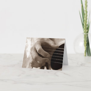Guitarist-blanco kaart