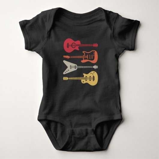 Guitarist Guitar Player Electric Musician Gift Romper (Voorkant)