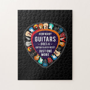 Guitarist How Many Guitars Birthday Legpuzzel