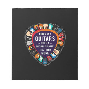 Guitarist How Many Guitars Birthday Notitieblok
