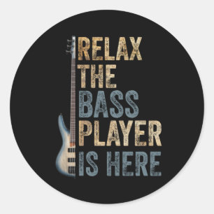 Guitarist Instrument Strings Ronde Sticker
