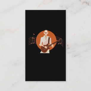 Guitarist Jazz Lover Electric Guitar Musician Visitekaartje