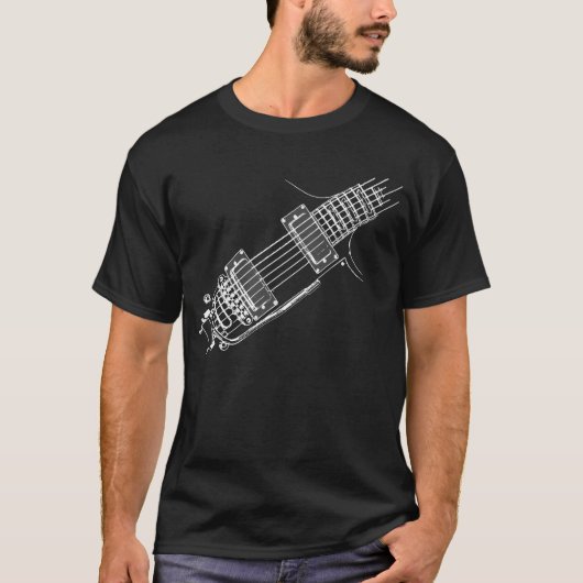 Guitarist Mode Righty WHT T-shirt (Voorkant)