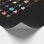 Guitarist Musical Instrument Rock & Roll Cadeaupapier (Hoek)