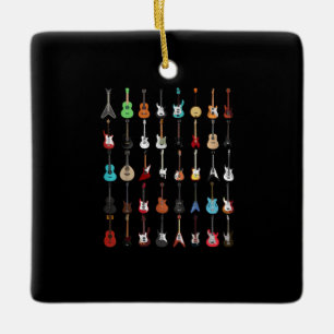 Guitarist Musical Instrument Rock & Roll Keramisch Ornament