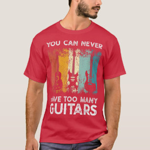 Guitarist Musical kan je nooit te veel eten geven T-shirt