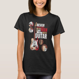 Guitarist onderschat nooit een oud Man met G T-shirt