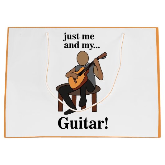 Guitarist Playing Guitar Birthday Groot Cadeauzakje (Voorkant)