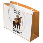 Guitarist Playing Guitar Birthday Groot Cadeauzakje (Achterkant Gekanteld)