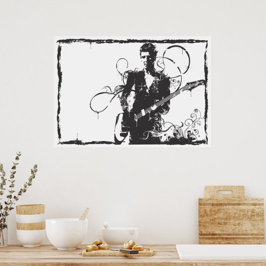 Guitarist Poster (Keuken)