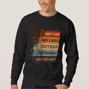 Guitarist Retro Grunge  Distress Guitar Gr Trui