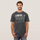 Guitarist Sorry dat ik DGAF Funny Hidden Message T-shirt (Voorkant volledig)