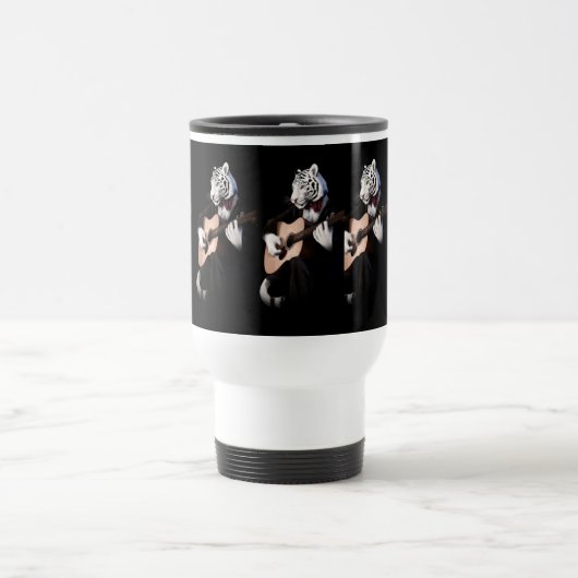 Guitarist Tiger – Refined Ceramic Mug (Centre)