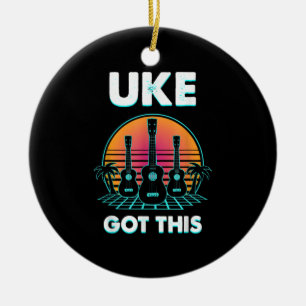 Guitarist Uke heeft deze verjaardag Keramisch Ornament