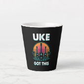 Guitarist Uke heeft deze verjaardag Latte Mok (Voorkant)