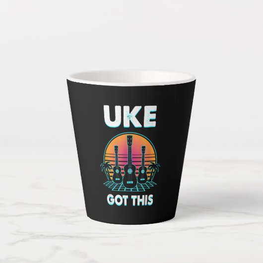 Guitarist Uke heeft deze verjaardag Latte Mok (Voorkant)