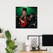 Guitariste en vol Poster (Bureau à domicile)
