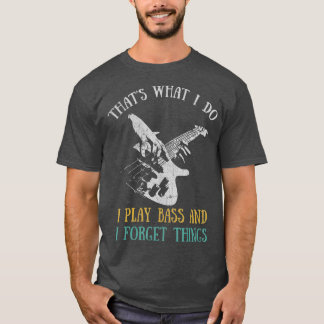 Guitaristen Guitarter Player Bassists met lage ein T-shirt