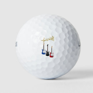 guitarras electricas con partituras musicales golfballen