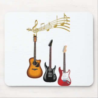 guitarras electricas con partituras musicales muismat