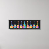 GUITARS BREED Stretched CANVAS ART PRINT (Voorkant)