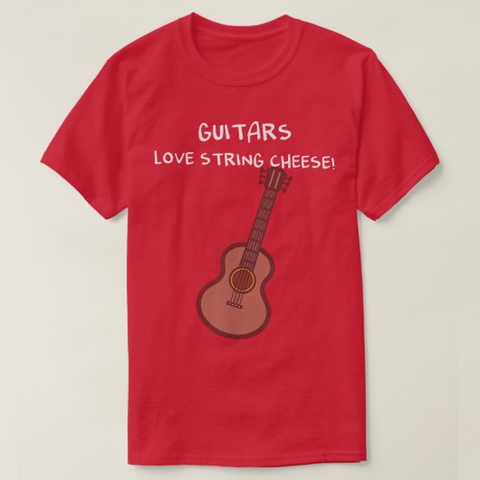 Guitars love string t-shirt (Design voorkant)