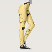 Guitars Rock light Yellow color Leggings (Rechts)