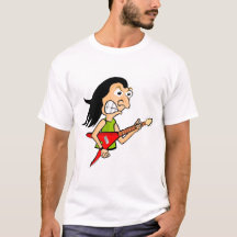 Guiter die een metaal speelt!