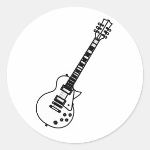 Guitlijntekening Ronde Sticker