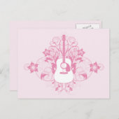 Guitvormig ontwerp briefkaart (Voorkant / Achterkant)