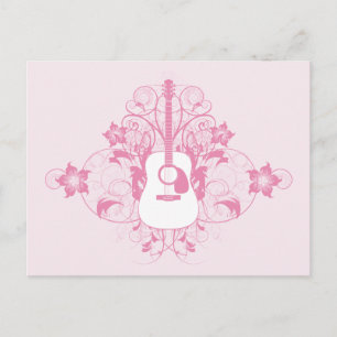 Guitvormig ontwerp briefkaart