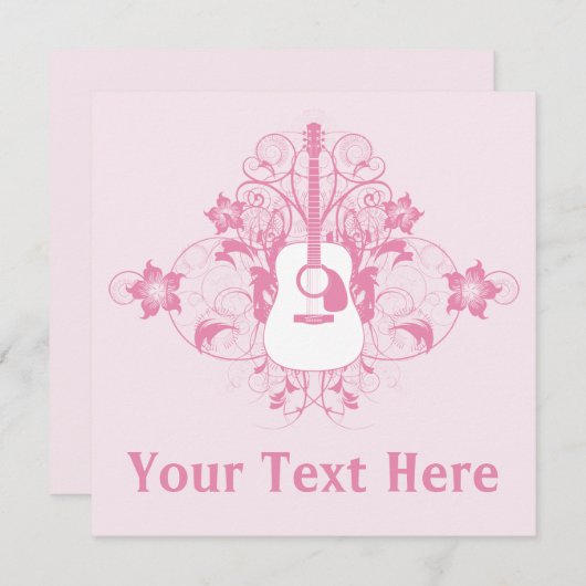 Guitvormig ontwerp kaart (Voorkant / Achterkant)