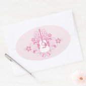 Guitvormig ontwerp ovale sticker (Envelop)