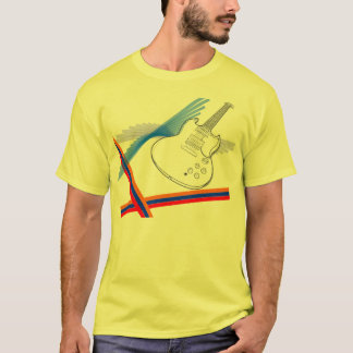 Guitvormig ontwerp t-shirt