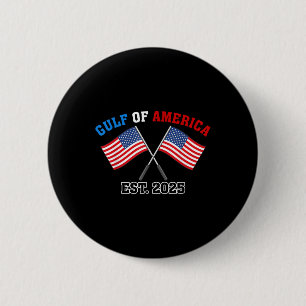 GUL-F Retro of America EST 2025 Amerikaanse vlag Ronde Button 5,7 Cm