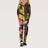 Gula leggings i unik design  (Dos)