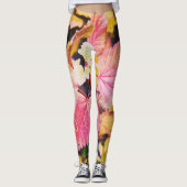 Gula leggings i unik design  (Devant)