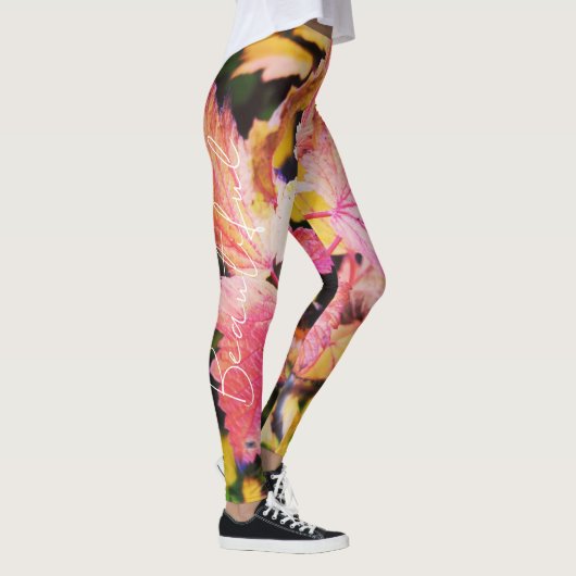 Gula leggings i unik design  (Droite)