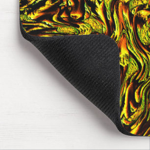 Gulden bijtende textuur met donkere streken en ora muismat