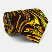 Gulden bijtende textuur met donkere streken en ora stropdas (Opgerold)