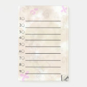 Gulden bloem om een lijst te maken post-it® notes (Voorkant)